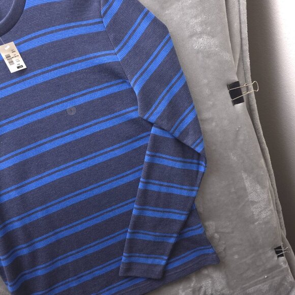 Aeropostale Blue Stripe Thermal Shirt -‎ Size L - NWT - Picture 3 of 12